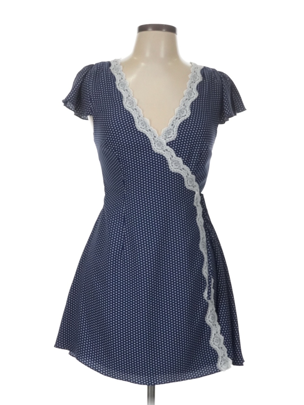 Frankie’s Bikinis Lucy Wrap Mini Dress - Size L - Picture 7 of 12